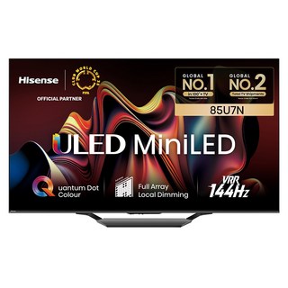 HISENSE 4K ULED Mini LED 스마트TV, 215cm(85인치), 85U7N, 벽걸이형, 방문설치