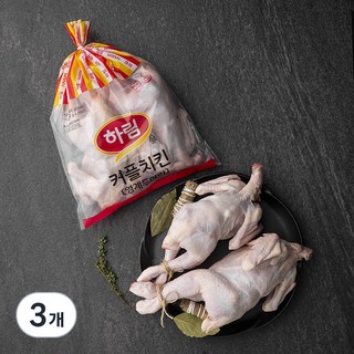 하림 커플치킨 통닭 백숙용 (냉장) 550g 2입, 1.1kg, 3개
