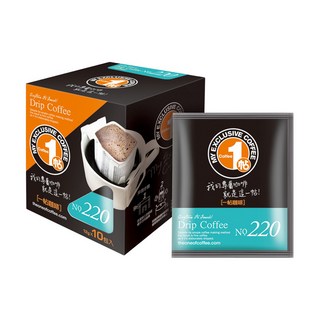 一帖咖啡 Drip coffee 一帖濾掛式咖啡包 Set, 新鮮烘焙咖啡豆製成,帶有花香、巧克力、麥芽香氣, 12g, 10包, 1盒