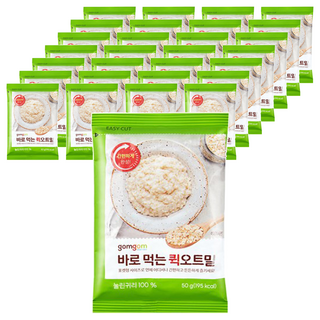 gomgom 即食燕麥 50g，每包含 195大卡, 30包