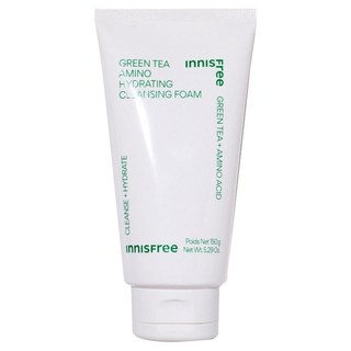 INNISFREE 綠茶保濕胺基酸潔面乳, 胺基酸和玻尿酸強化配方, 柔軟豐富胺基泡沫, 150g, 1條