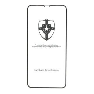 IPOP滿版霧面9H鋼化玻璃保護貼, 抗指紋, 超薄, 纖維軟邊, iPhone Xs Max, 1個