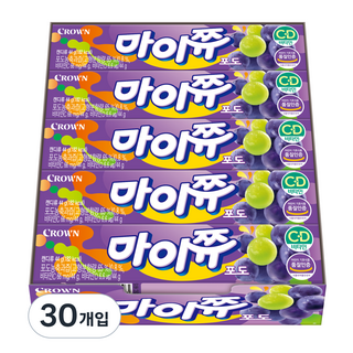 크라운 마이쮸 포도 44g