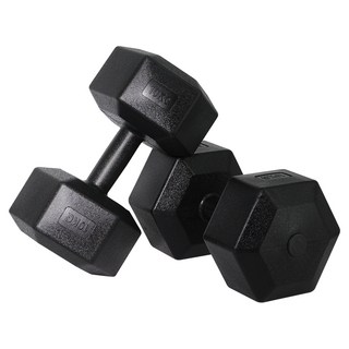 벨리카 홈짐 베이직 육각 덤벨 블랙 DB-01, 10kg
