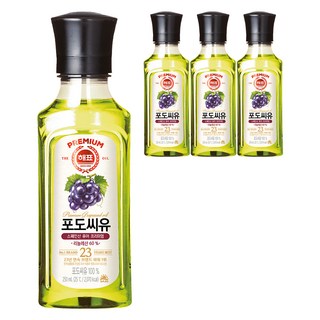 해표 포도씨유, 250ml, 4개