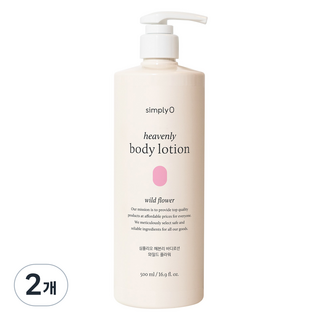 심플리오 헤븐리 바디로션 와일드 플라워, 500ml, 2개
