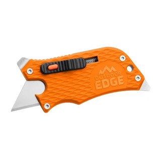 OUTDOOR EDGE SLIDEWINDER 滑動式多功能工具刀，附背夾，含螺絲刀和開瓶器, 橘色, 1個