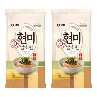샘표국시 현미 쌀 소면, 800g, 2개