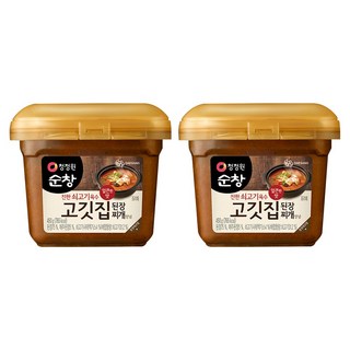 청정원순창 고깃집 된장찌개 양념, 450g, 2개