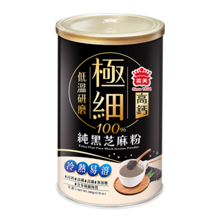 義美 極細高鈣100%純黑芝麻粉, 390g, 1罐