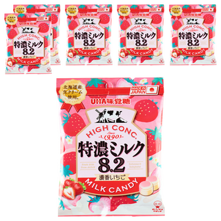 유하미카쿠토 토쿠노 밀크 딸기 캔디, 58g, 6개