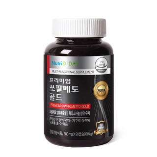 뉴트리디데이 프리미엄 쏘팔메토 골드, 90정, 49.5g, 1개