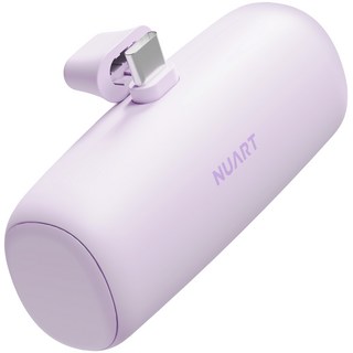 누아트 도킹형 미니 보조배터리 5000mAh, SPE-PA5GPQCP(C타입), 라벤더
