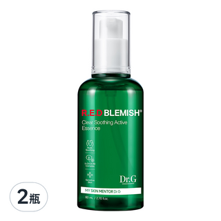 Dr.G R.E.D Blemish 積雪草舒緩保濕精華, Clear Soothing Active Essence, 80ml, 2瓶