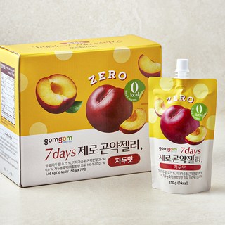 곰곰 7일간 제로 칼로리 곤약젤리 – 자두맛, 7개입 더조은곤약젤리 곰곰 7일간 제로 칼로리 곤약젤리 – 자두맛, 7개입 더조은곤약젤리
