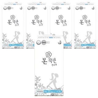유기농본 착한 생리대 날개형, 중형, 30개입, 5개
