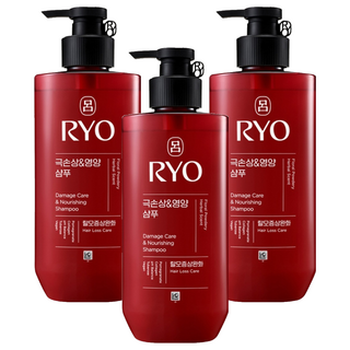 려 함빛 극손상 & 영양 샴푸 탈모증상완화 플로럴 파우더리향, 480ml, 3개