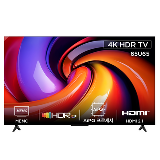 아이팔콘 4K HDR Google TV, 164cm(65인치), 65U65, 스탠드형, 방문설치