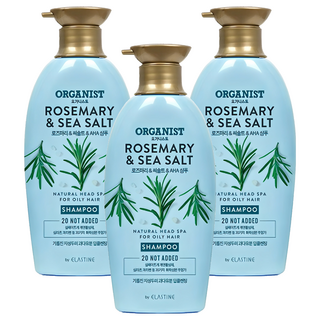 오가니스트 로즈마리 앤 민트 두피 딥클렌징 샴푸, 500ml, 3개