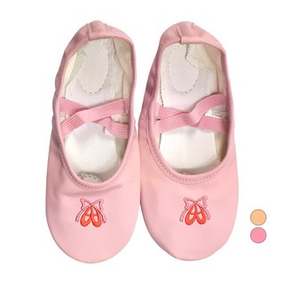여아용 리본자수 발레슈즈