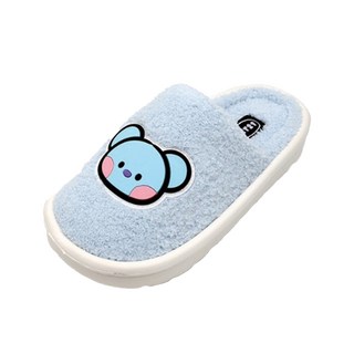 女款BT21角色圖案絨毛室內拖鞋