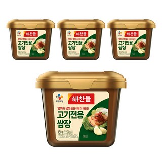 해찬들 고기전용 쌈장, 450g, 4개