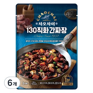 차오차이 130 직화 간짜장, 180g, 6개