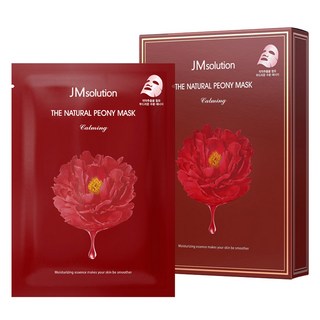 JMsolution 牡丹舒緩鎮靜面膜 30ml, 300ml, 10片, 1盒