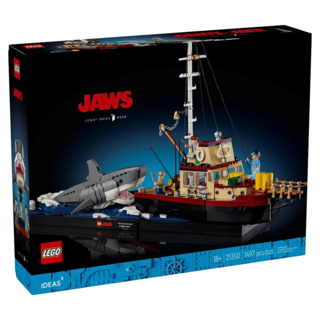 樂高 LEGO 21350 Jaws 大白鯊積木組，重現經典電影場景，1497片裝，18歲以上適用, 1組
