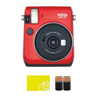 인스탁스 즉석카메라 레드 mini70 + 오리진 미니앨범 랜덤발송 세트, 즉석카메라(mini70), 1세트