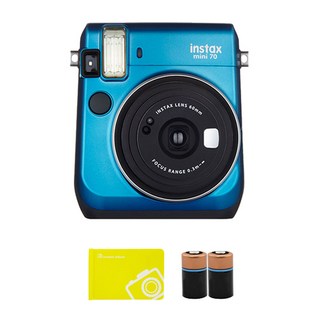 인스탁스 미니70 블루 + 오리진미니앨범 랜덤발송 + CR2 건전지 2p 세트, instaxmini70, 1세트
