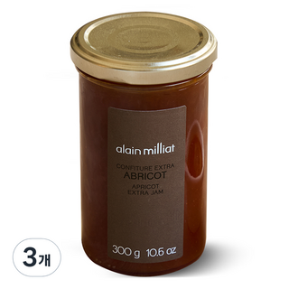 알랭밀리아 살구잼, 300g, 3개
