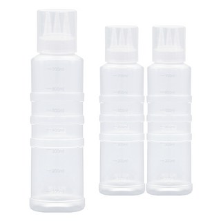 에이엘에스 잘라쓰는 소스통 3구 뚜껑 포함, 700ml, 3개