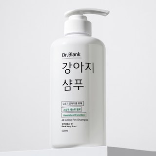 닥터블랭크 강아지 저자극 샴푸 블랙베리향, 500ml, 1개