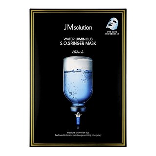 JMsolution 肌司研 水潤光澤急救面膜, 玻尿酸高機能纖維面膜, 每片含28ml精華液, 10片, 1盒
