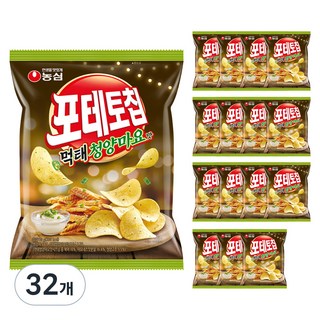 포테토칩 먹태 청양마요맛, 50g, 32개