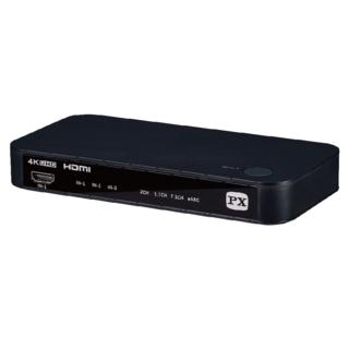 PX 大通 HDMI 2.1 eARC多訊源影音分離器 HA2-320eS，支援7.1聲道，3個HDMI輸入, 1台