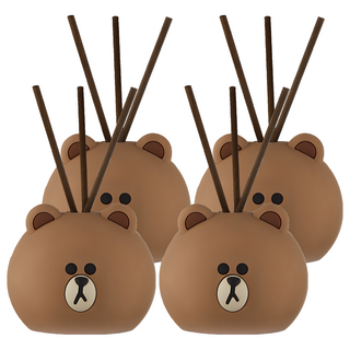코코도르 라인프렌즈 페이스 디퓨저, 브라운(퓨어코튼), 50ml, 4개