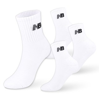 뉴발란스 스탠다드 쿠션 중목 양말 4팩 NBCSDMDS