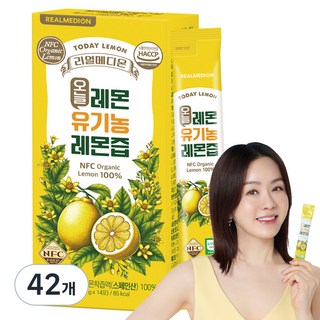 리얼메디온 오늘레몬 유기농 레몬즙 스틱, 20g, 42개