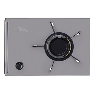 TIERRA Camping One Touch 不銹鋼桌上燃燒器 + 小袋套組, 1套, 銀