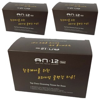 닥터에이엔 AN12 항문전용 클렌징 티슈, 3개