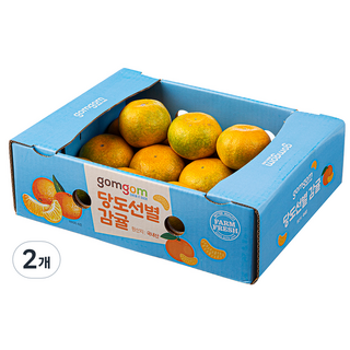 곰곰 당도선별 10brix 감귤, 2kg(대과), 2개