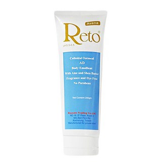 Reto 原型燕麥膠體AD身體滋潤乳液, 含蘆薈與乳木果油, 無香料與染料, 240gm, 240ml, 1條