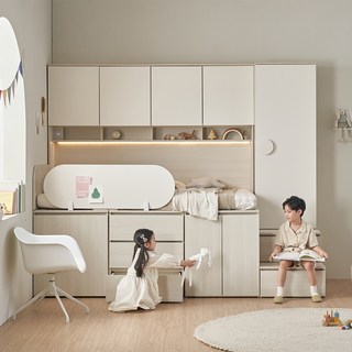 꿈꾸는요셉 디노 수납 벙커 책상 침대 프레임 단품 방문설치, 아이보리