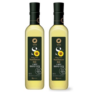 청정원 고 올레산 해바라기 오일, 410ml, 2개