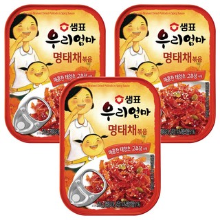 샘표 우리엄마 명태채볶음, 50g, 3개