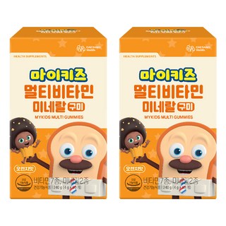 대상웰라이프 마이키즈 멀티비타민 미네랄 구미, 60정, 2개