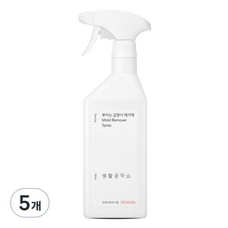 생활공작소 뿌리는 곰팡이 제거제, 750ml, 5개