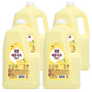 퐁퐁 레몬식초 주방세제 용기형, 3L, 4개
